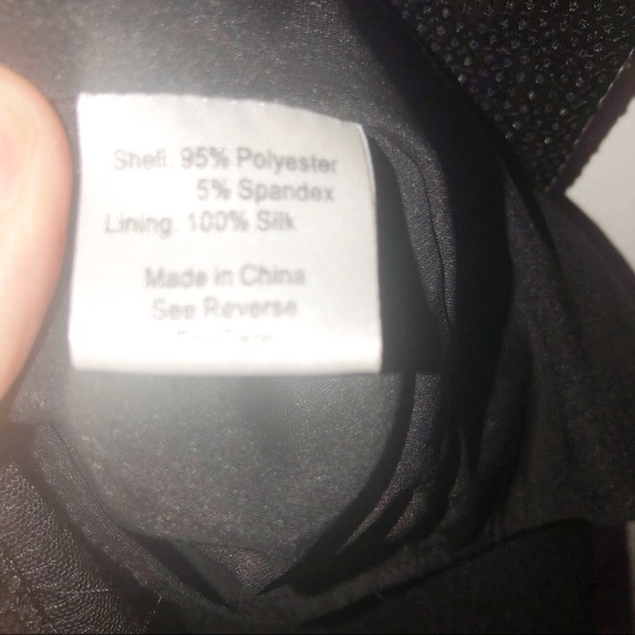 Parker Black Sequin Mini Ruched Dress Large - Picture 8 of 8